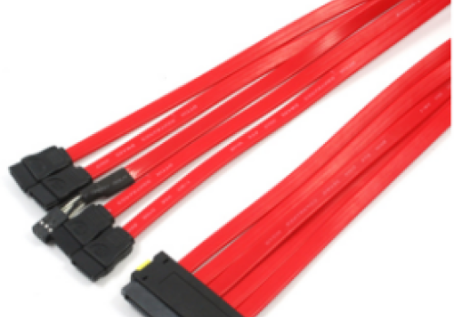 Cáp SFF-8484 SAS 32 pin 4x SATA Fanout Cable with power, 1.0m