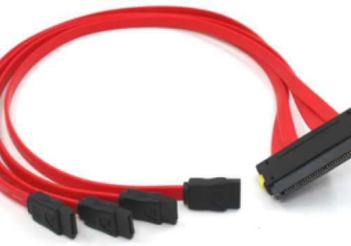 Cáp SFF-8484 SAS 32 pin 50cm 4x SATA Fanout Cable HOST, 0.5m