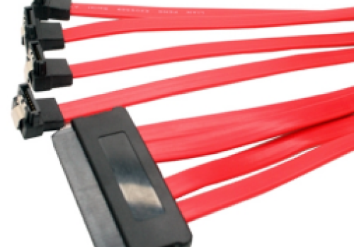 Cáp SAS 32Pin SFF-8484 to 4 SATA 7 Pin Angled HDD raid SAS Cable 3ft 1m