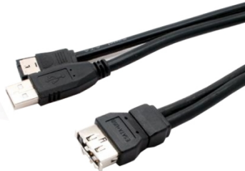 Power ESATA Combo Female to ESATA & Cáp mở rộng USB, 0,5m